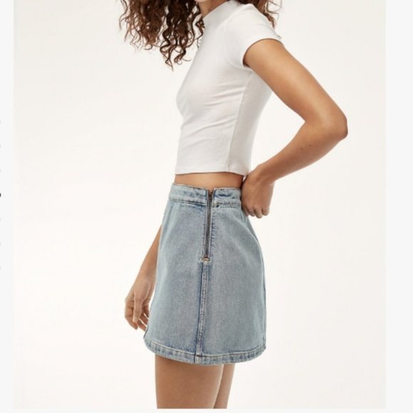 Aritzia Wilfred Free Donyale Denim Mini Skirt - Picture 3 of 3